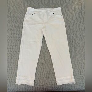 Slim-Sation by Multiples
Triple Fringe Ankle Jeans Smooth Waistband Pull-On, 16